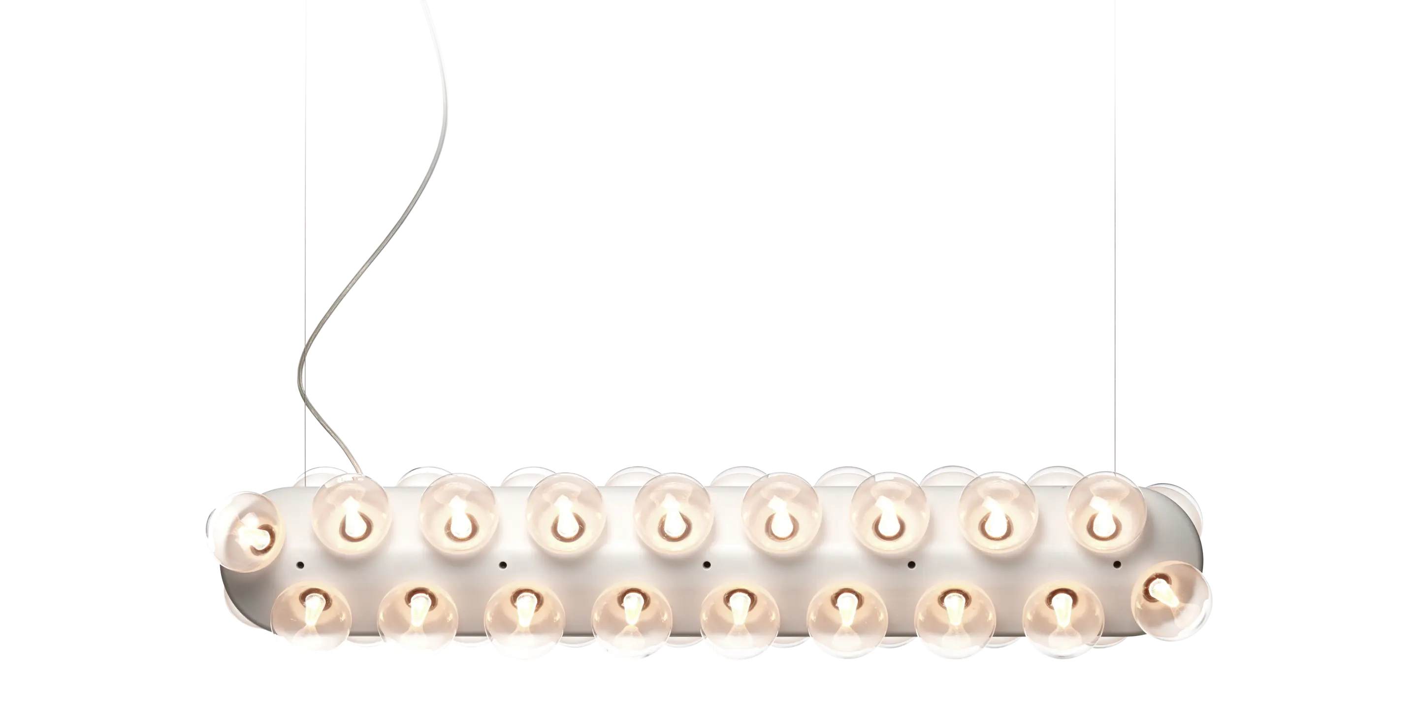 Prop Light Double horizontal suspension on front view